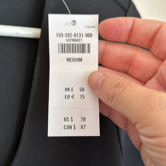 Abercrombie & Fitch Women Split Cuff Ponte Squareneck long sleeve mini dress M! - Picture 7 of 10